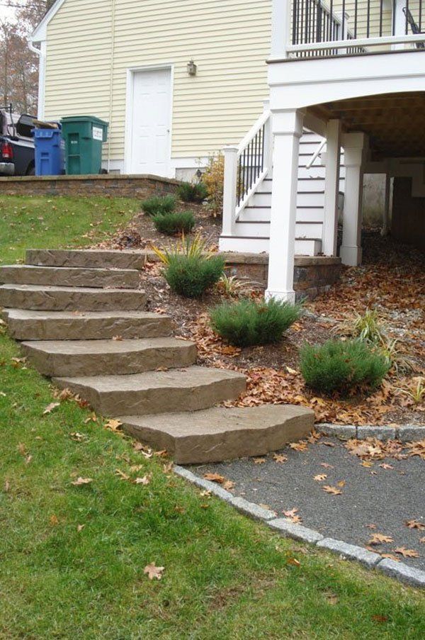 Steps with walkway