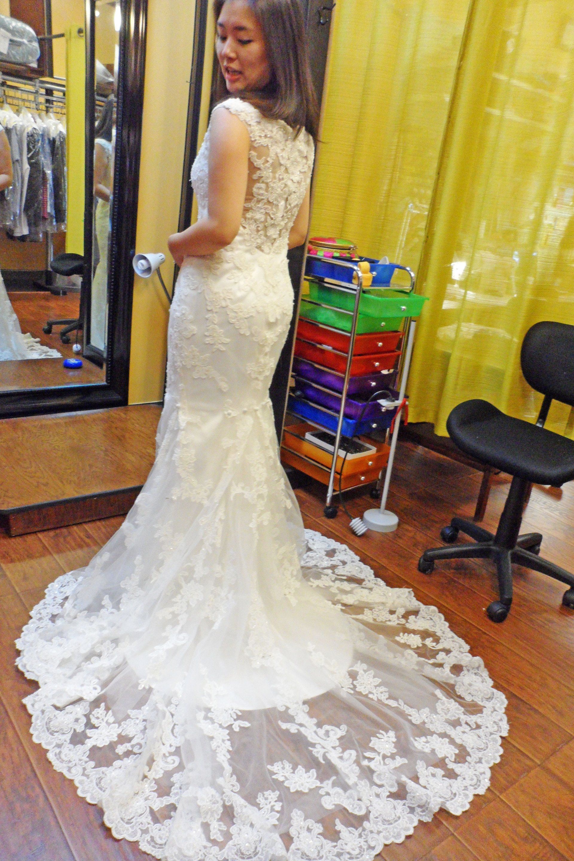 Beautiful wedding gown