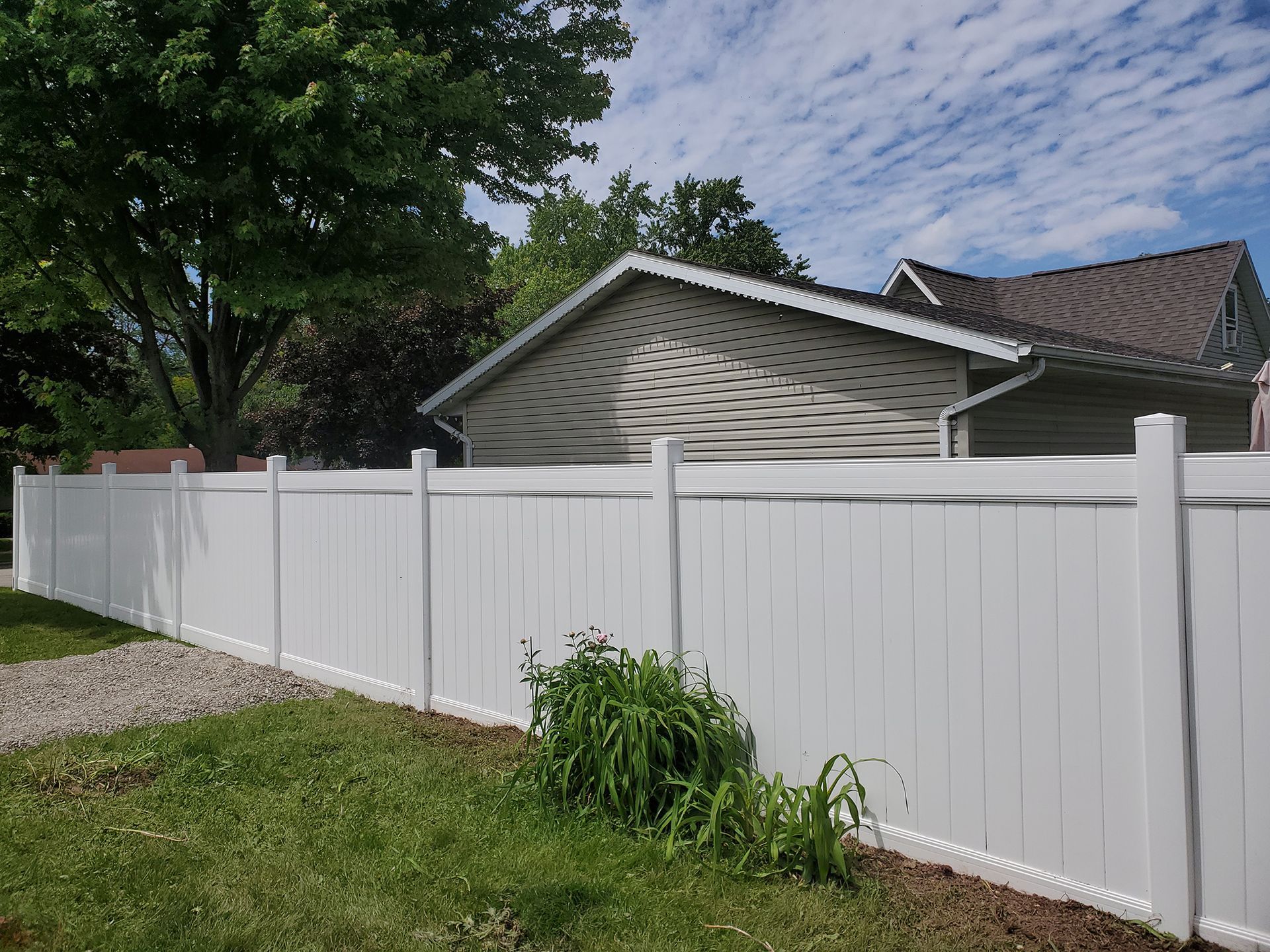 Vinyl fence