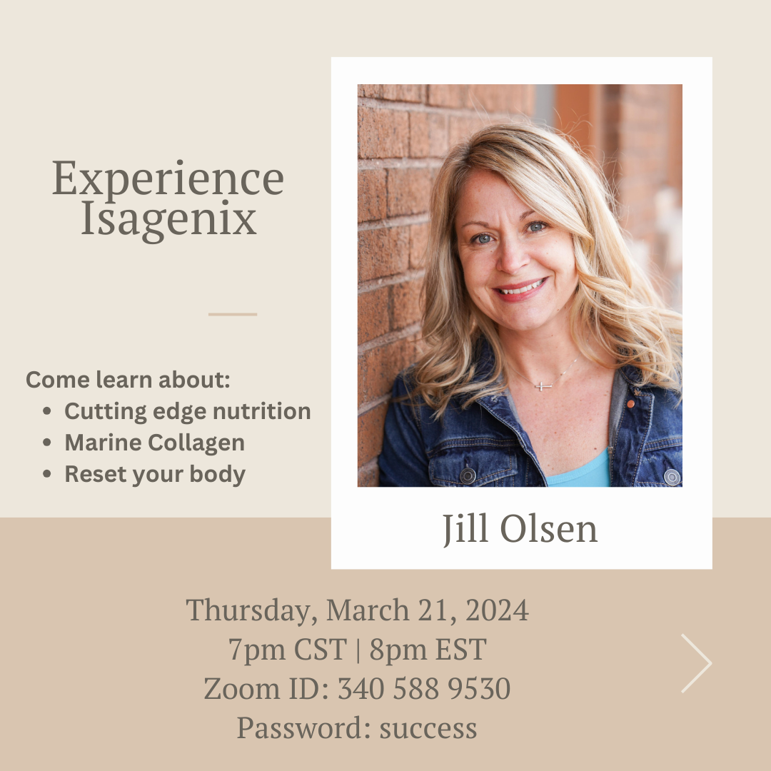 Jill Olsen is giving a presentation on Thursday, March 21