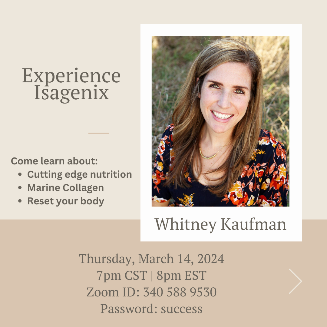 Whitney Kaufman is giving a presentation on Thursday, March 14