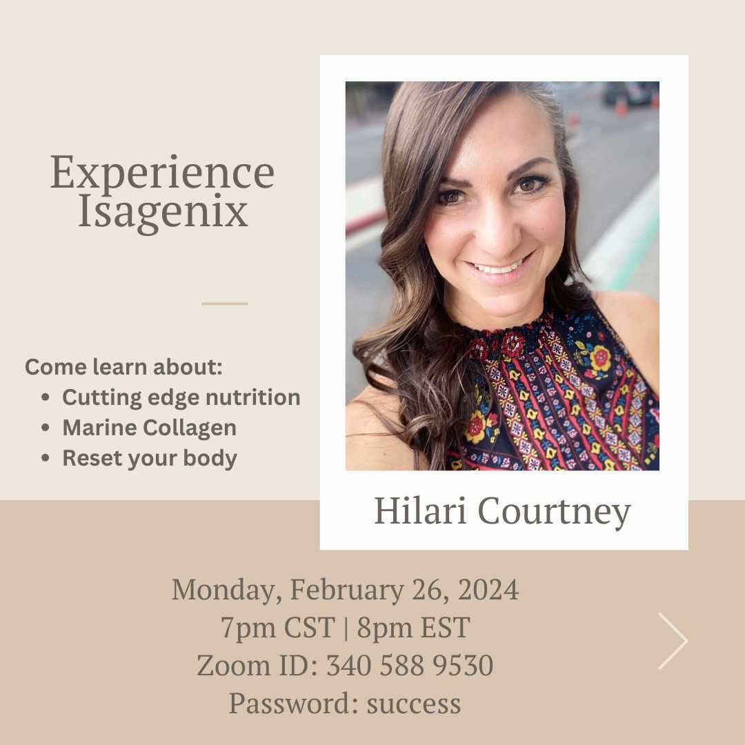 Hilari Courtney is giving a presentation on Monday, February 26