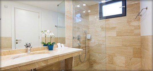 Ceramic wall for bathroom