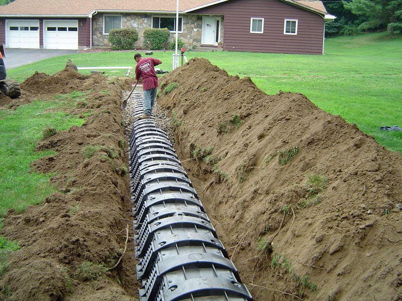 Septic system installation