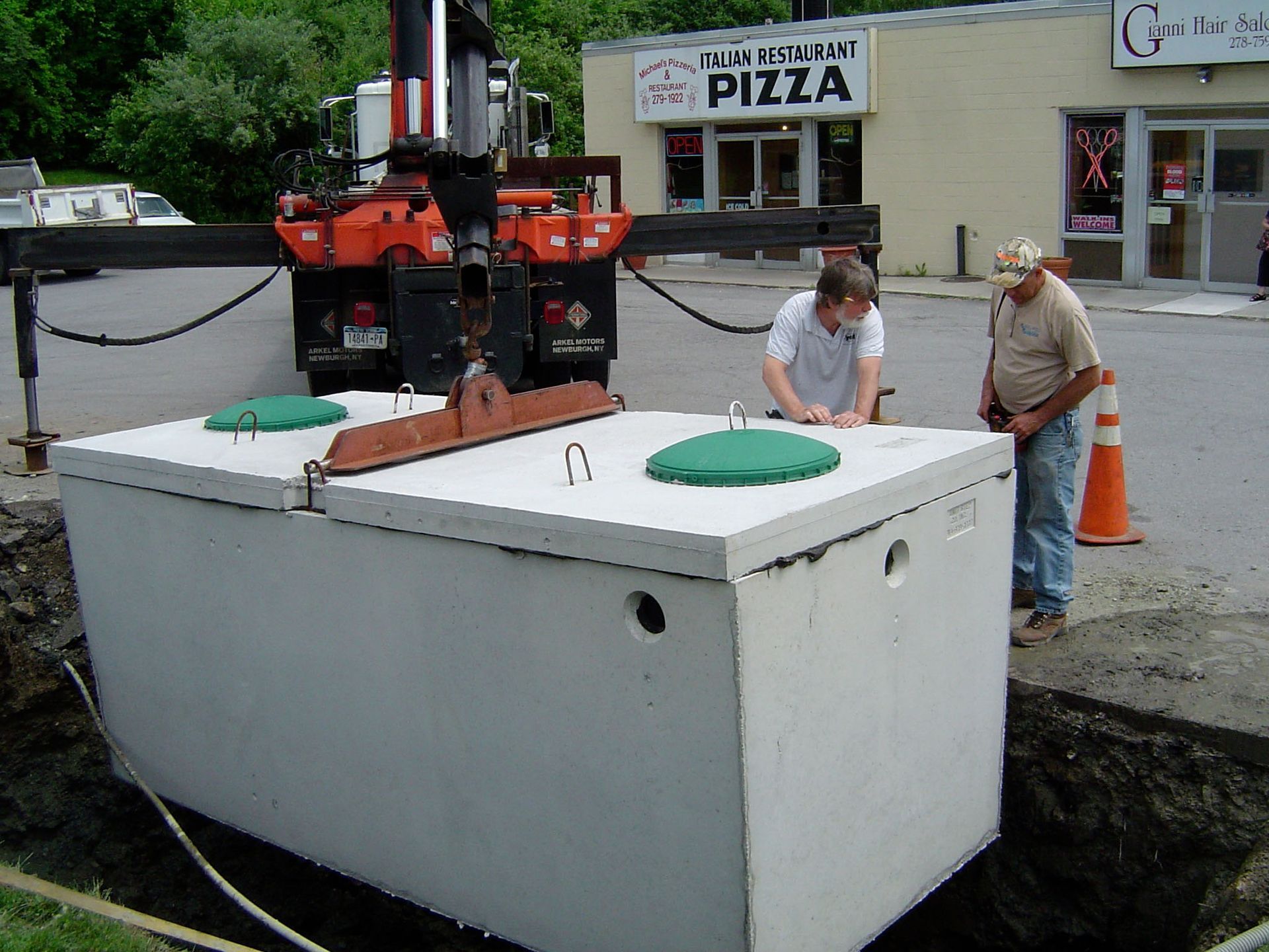 Septic system installation