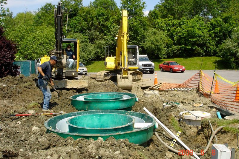Septic system installation