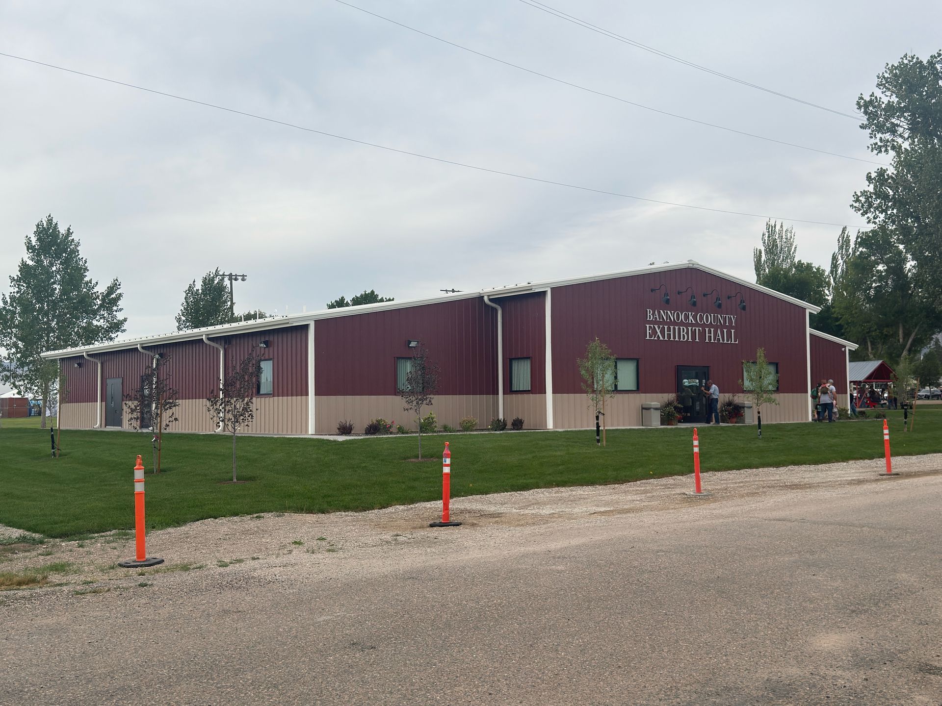 Red and tan building with