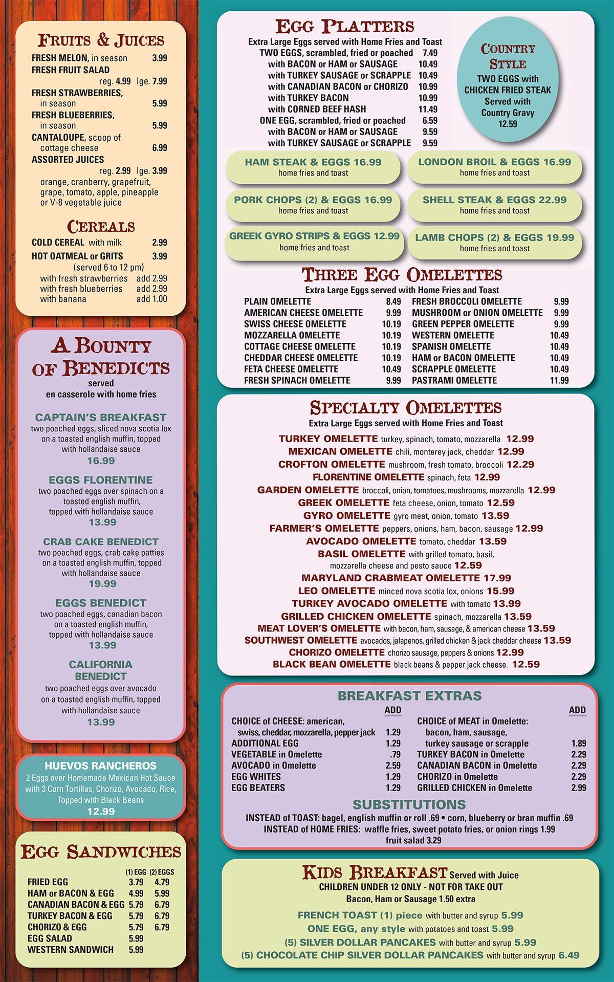 Nautilus Diner-Restaurant Crofton Menu | Crofton, MD