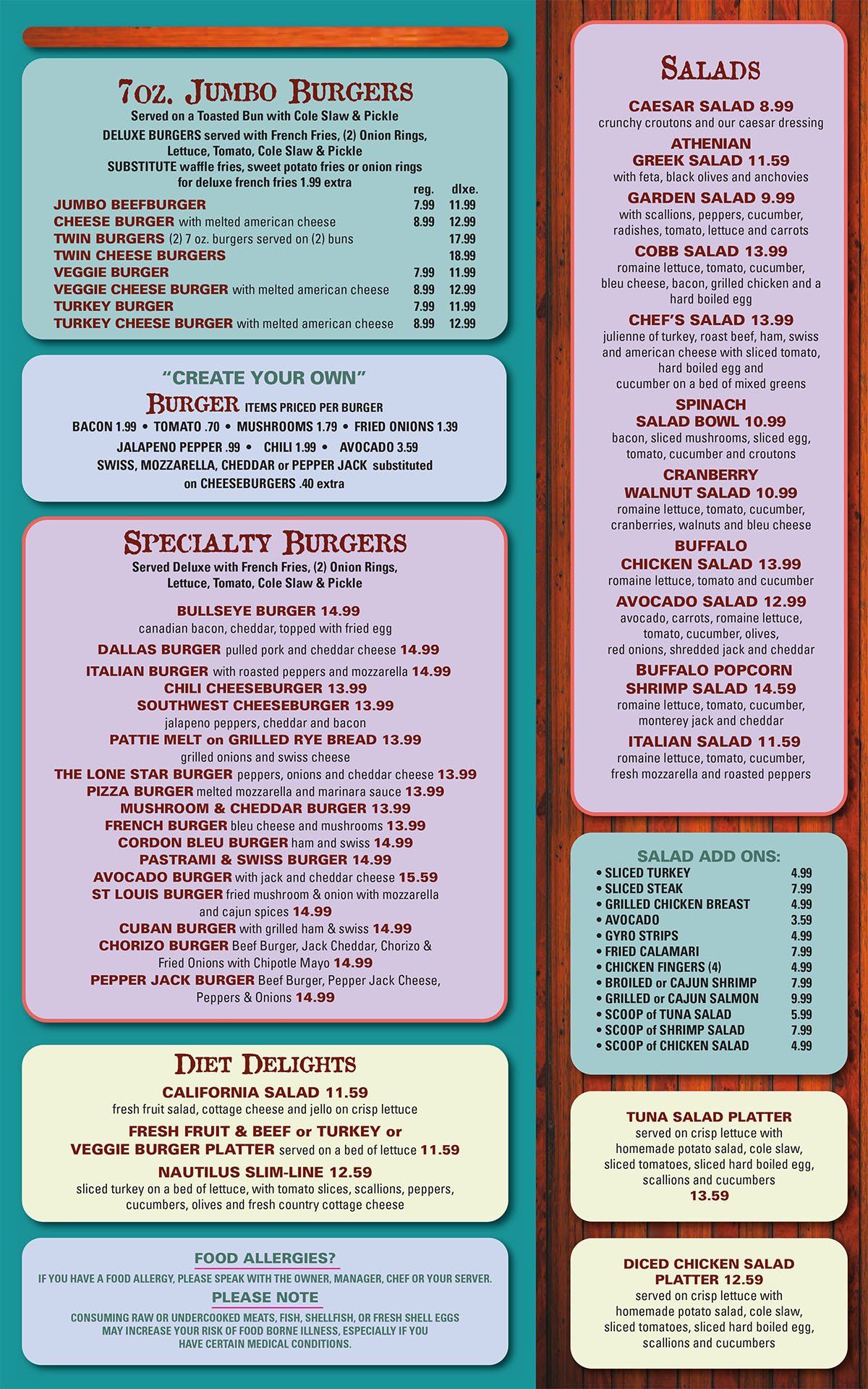 Nautilus Diner-Restaurant Crofton Menu | Crofton, MD