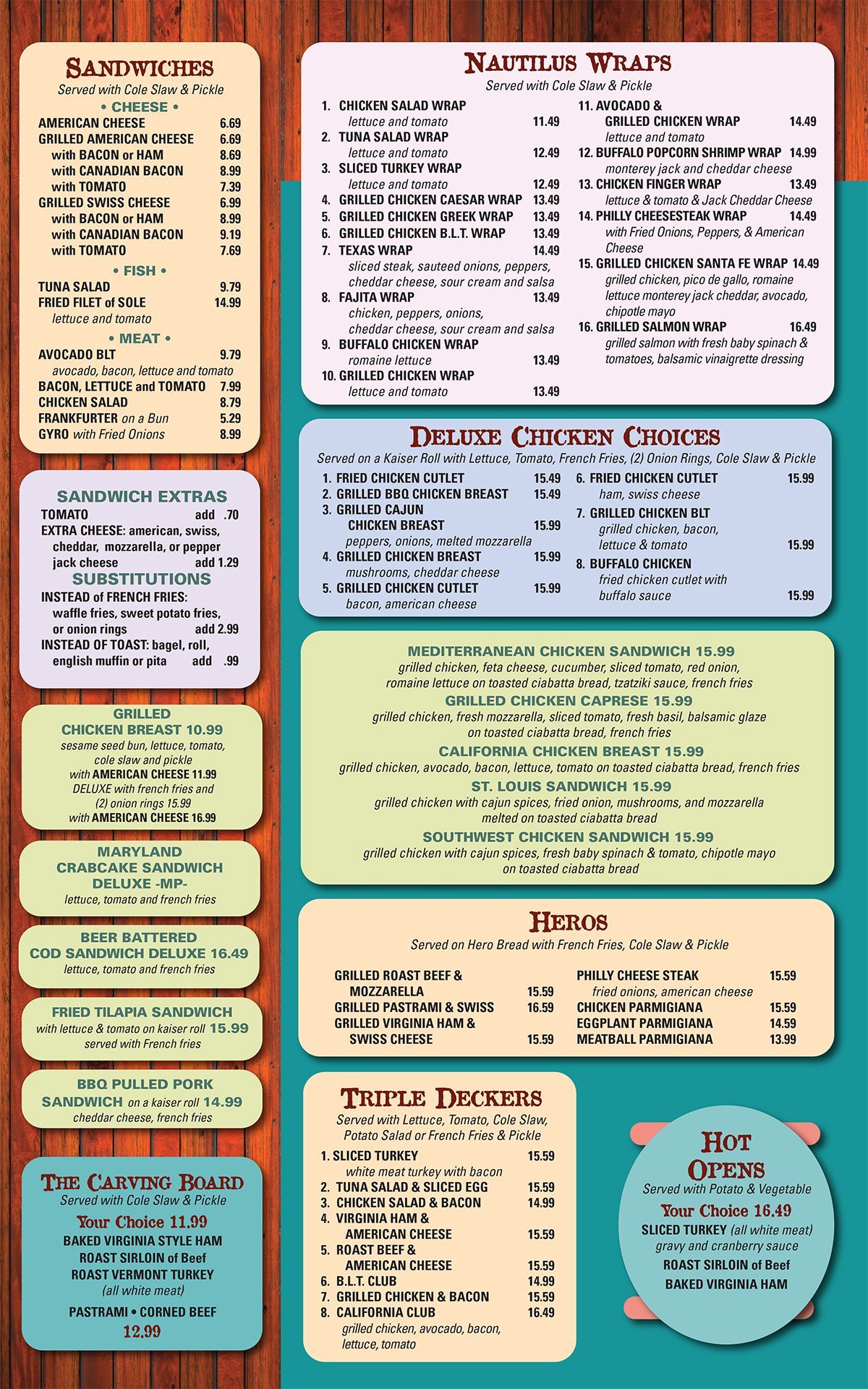 Nautilus Diner-Restaurant Crofton Menu | Crofton, MD