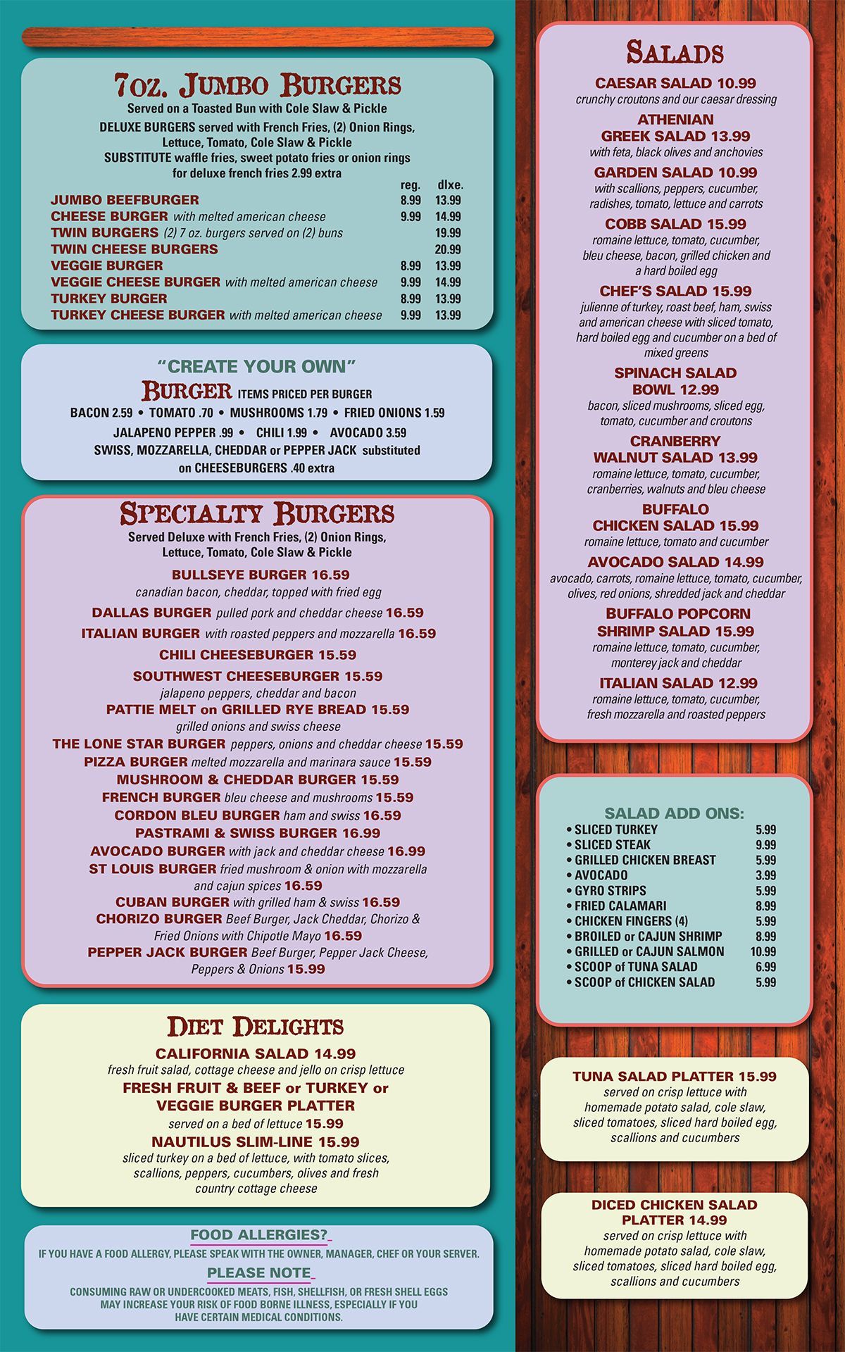 Nautilus Diner-Restaurant Crofton Menu | Crofton, MD