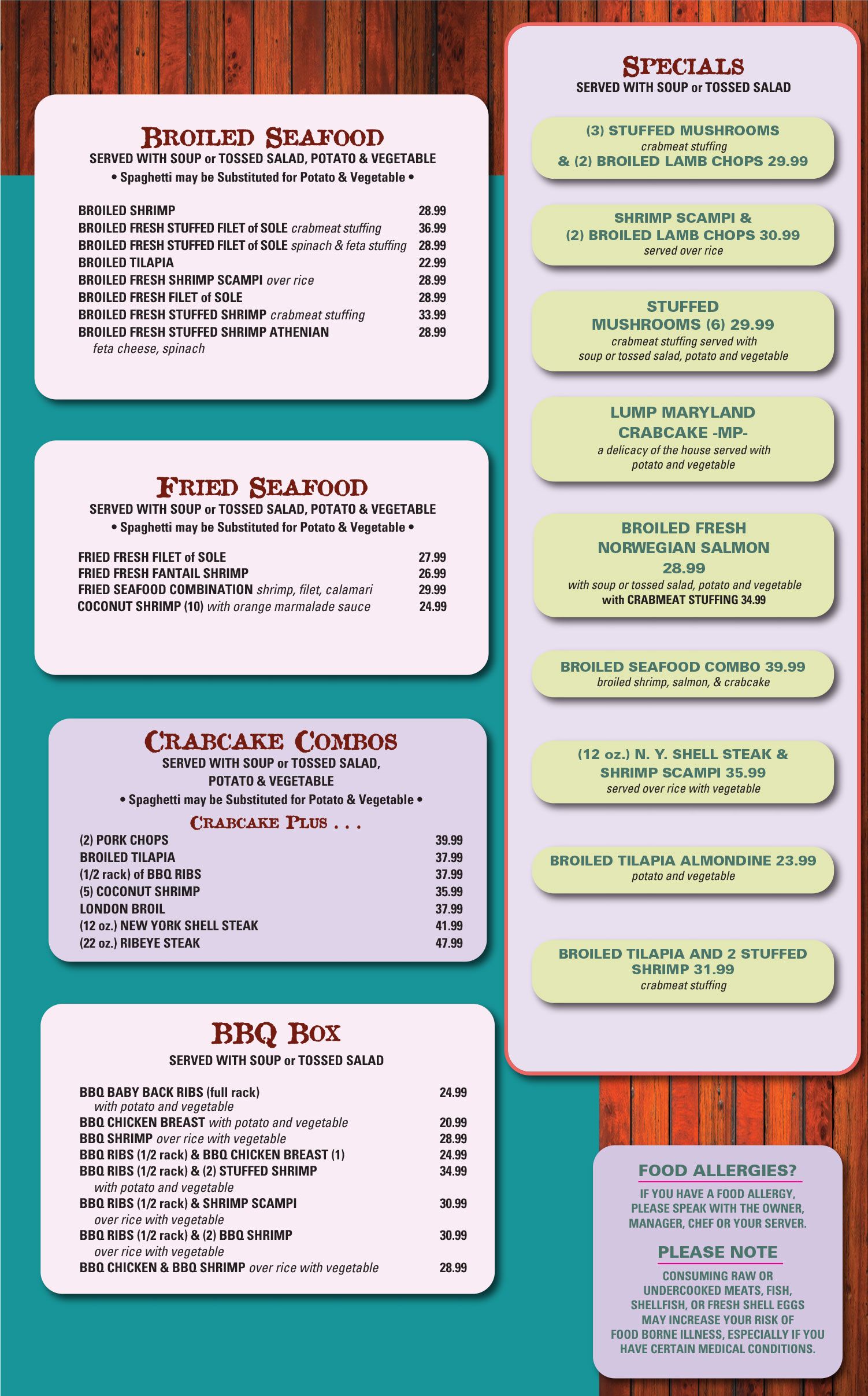 Crofton Takeout Menu #6