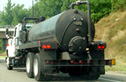 green oil delivery truck