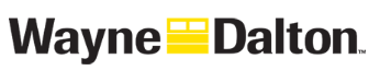 Wayne Dalton logo with yellow door icon.