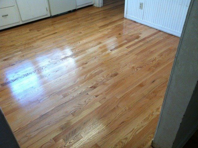 Wood Kitchen Floor Refinished by Justin Heider Flo