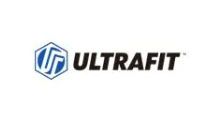 Ultrafit logo with a blue and white hexagon symbol and the word
