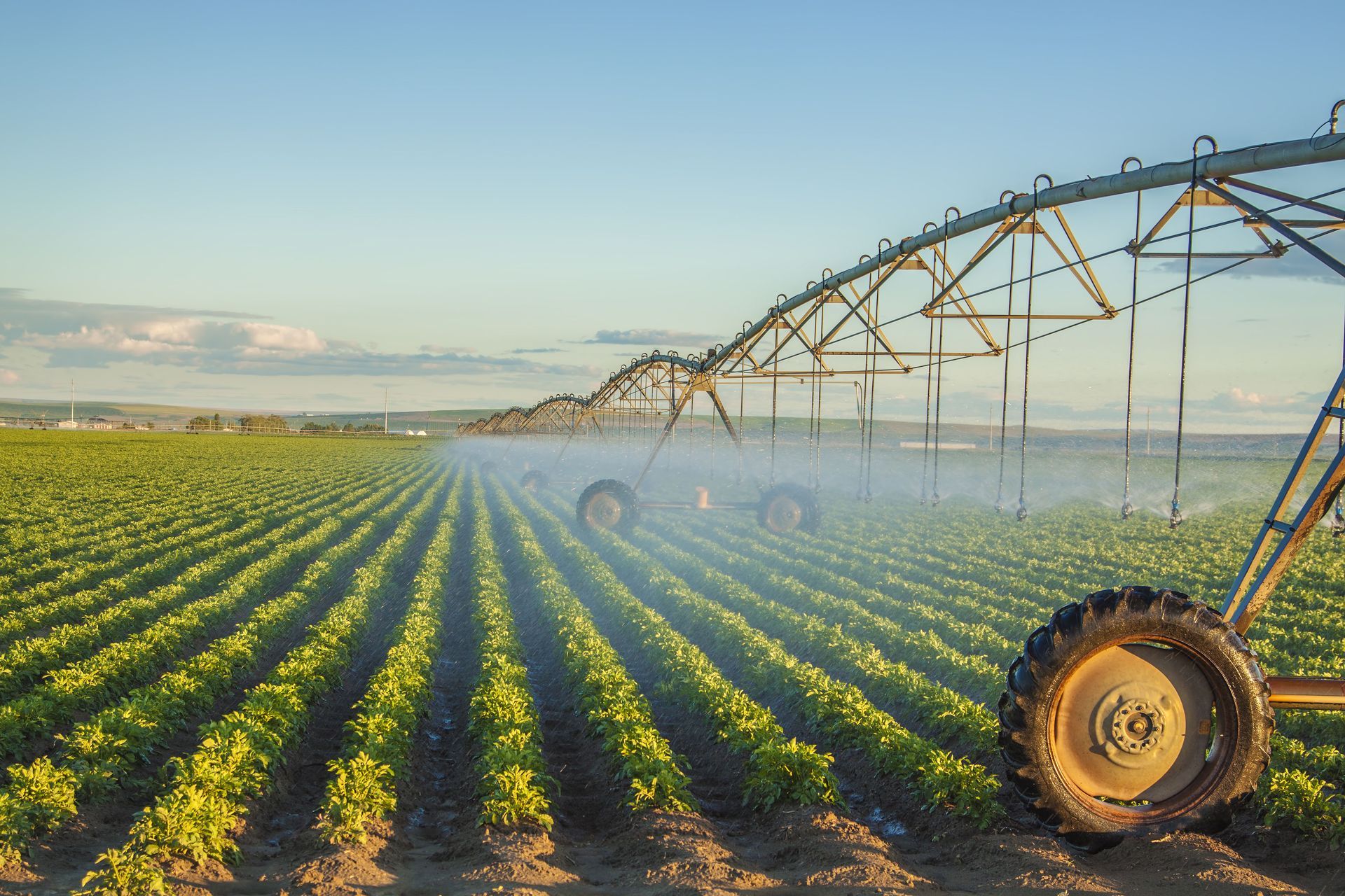 Farm irrigation system installation in Maryland