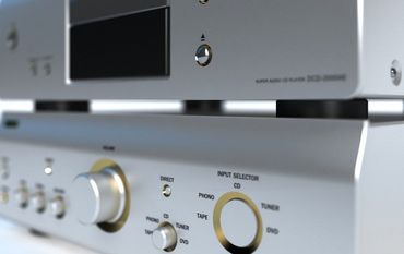 Learn More About Vintage & Collectibles Silver audio component with dials and buttons on a shelf