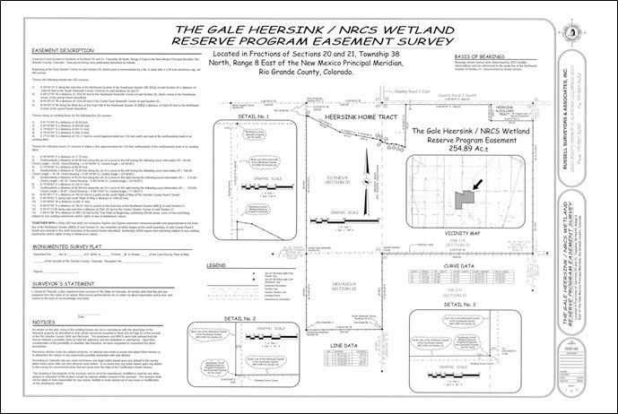 Black-and-white reserve map with labeled site plan, notes, and inset diagrams on a poster-sized layout