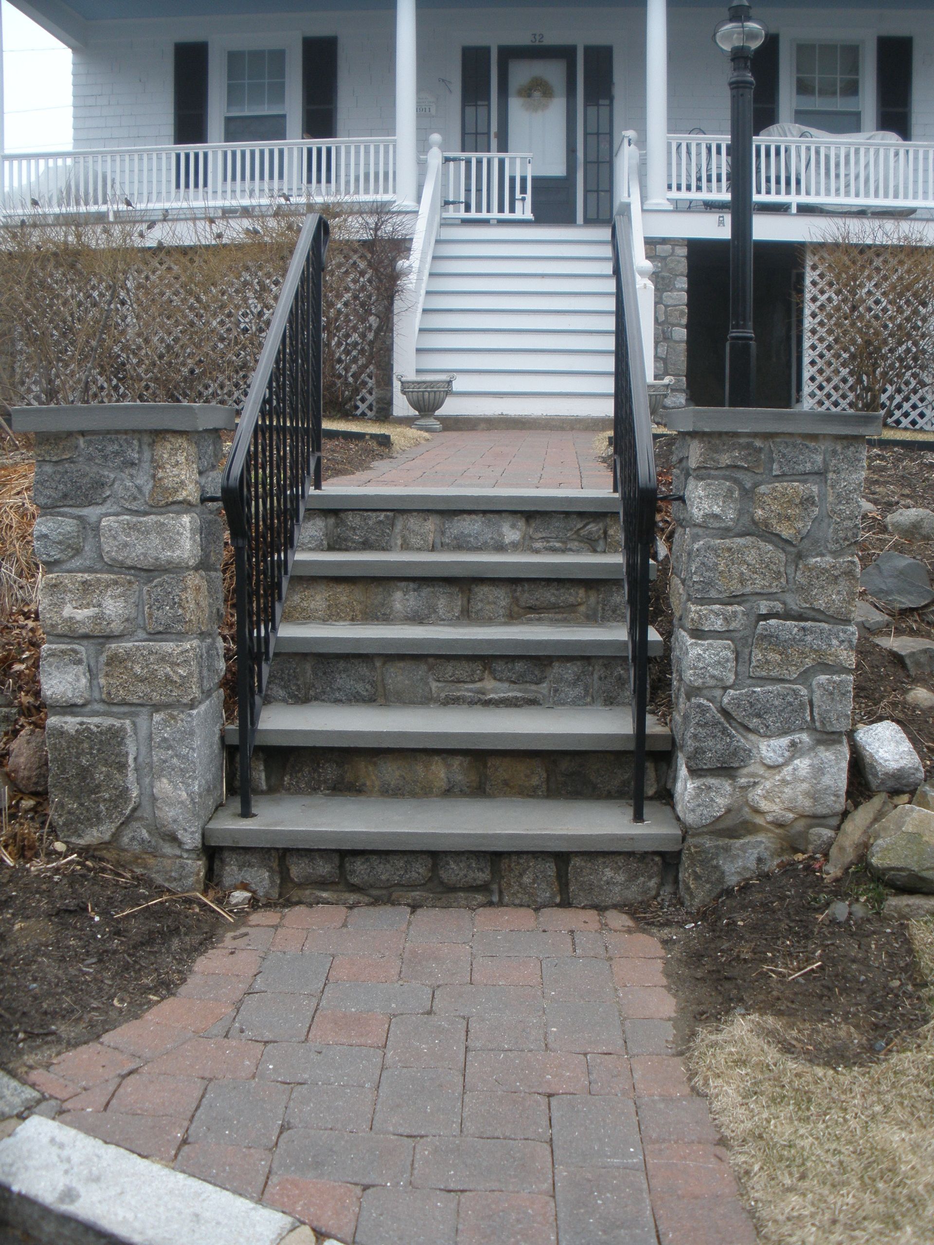home entry with steps