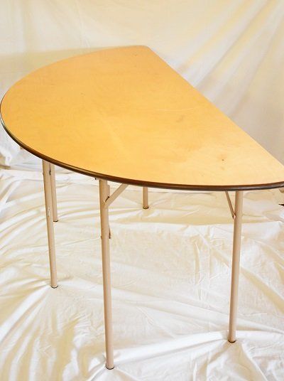 5Ft Half Round Table