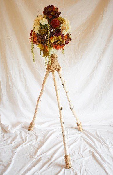 Birch Tripod Decoration