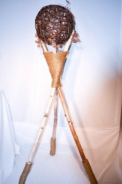 Birch Tripod Decoration