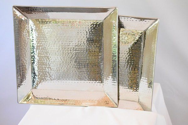 Hammered Steel Trays