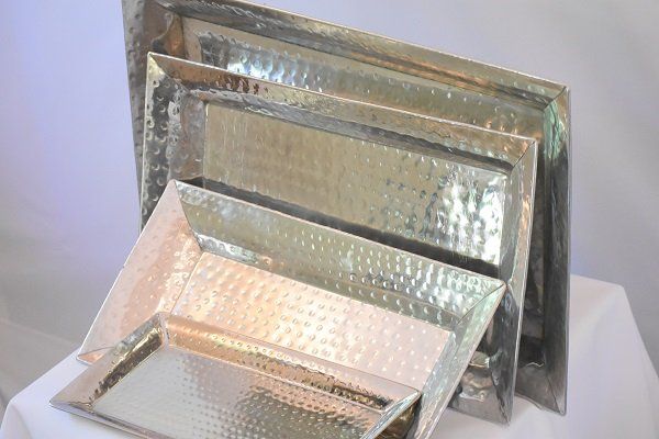 Hammered Steel Trays