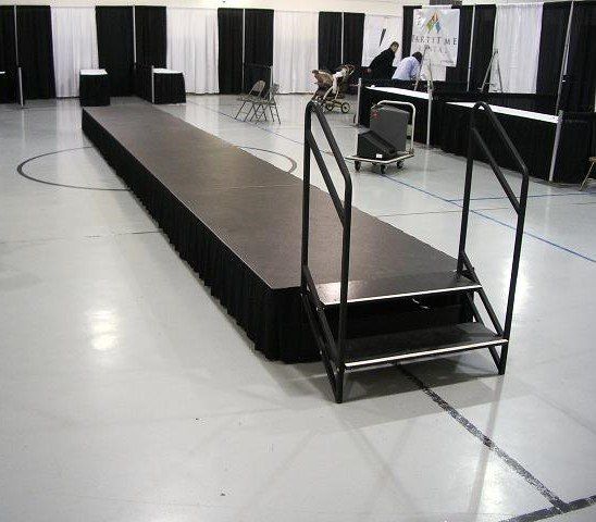 Stage Skirting and Stairs