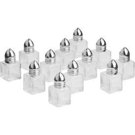 Salt and Pepper Shakers and Glass Condiment Holder