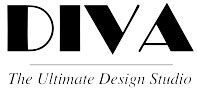Black and white logo reading &ldquo;DIVA&rdquo; with the tagline &ldquo;The Ultimate Design Studio&rdquo;