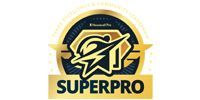 Housecall Pro SUPERPRO logo with a gold-and-black esports-style emblem and bold text.