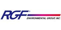 RGF Environmental Group, Inc. logo in blue and red on a white background.