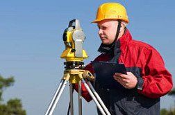 surveyor measuring distances