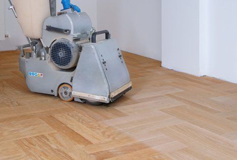 Hardwood floor sanding