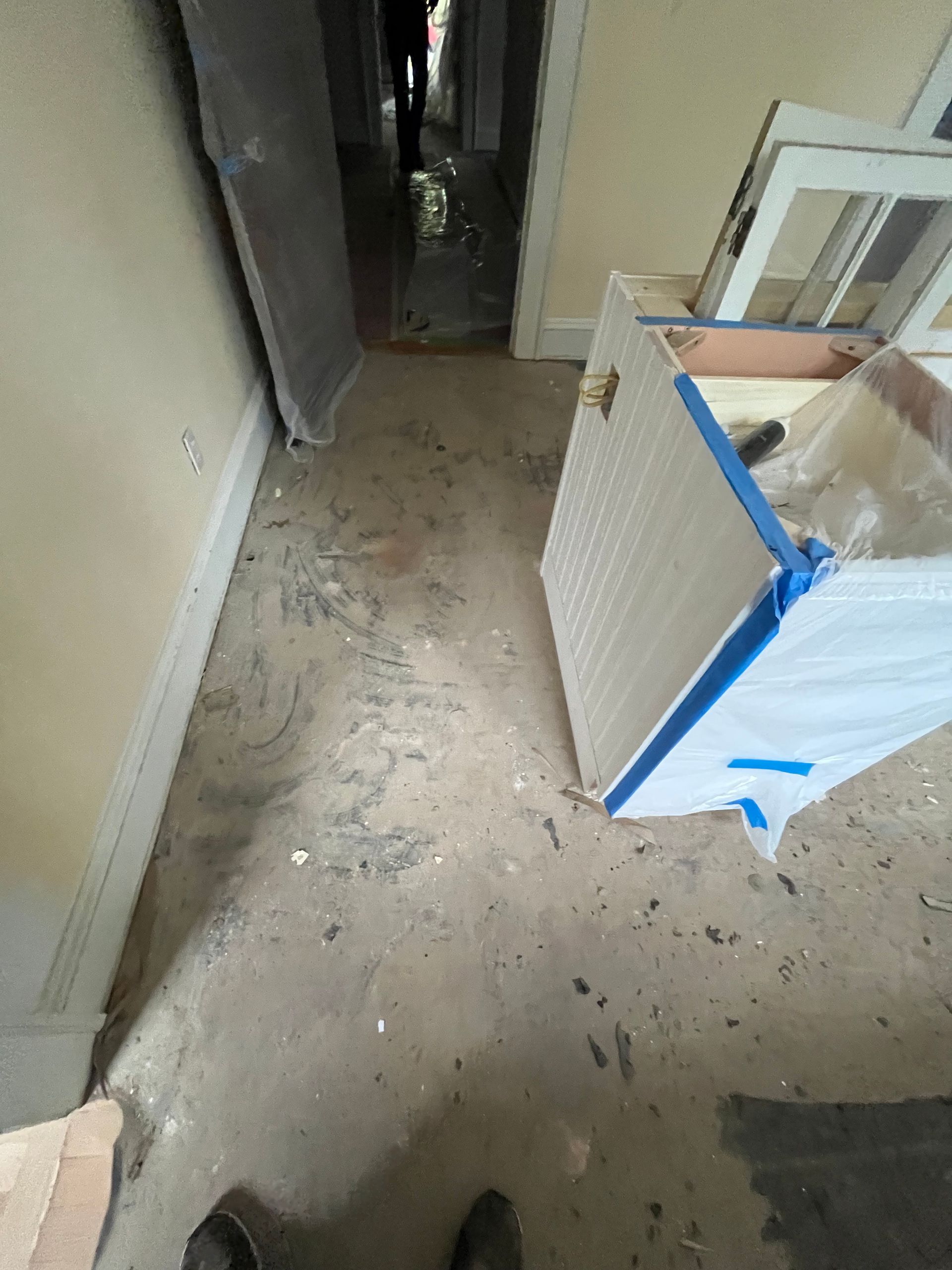 A kitchen under construction