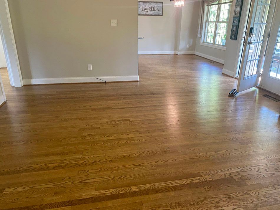 Newly installed elegant floor