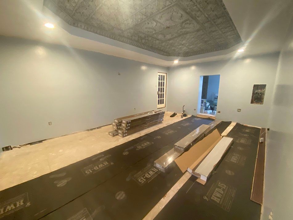 Hardwood floor installation