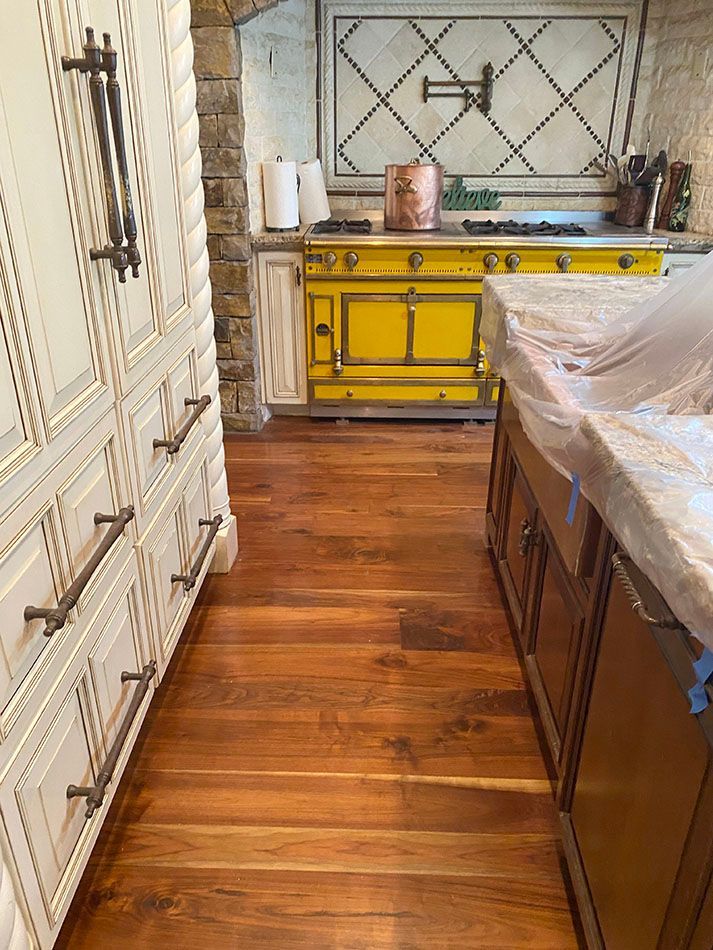 Refinished kitchen floor