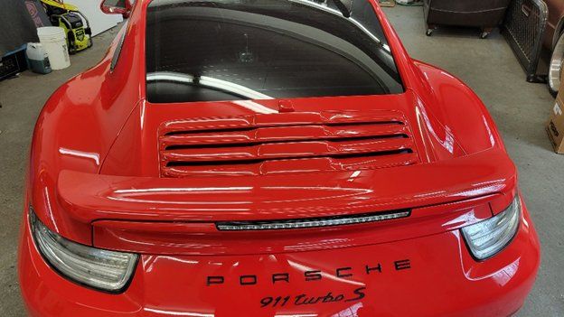 red Porsche design