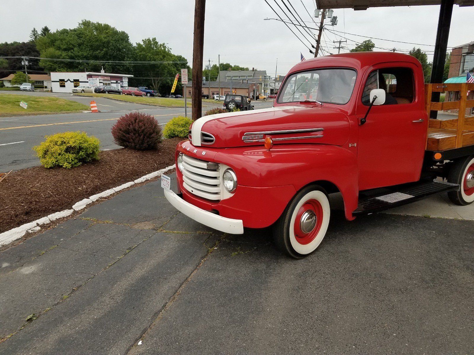 Red vintage truck