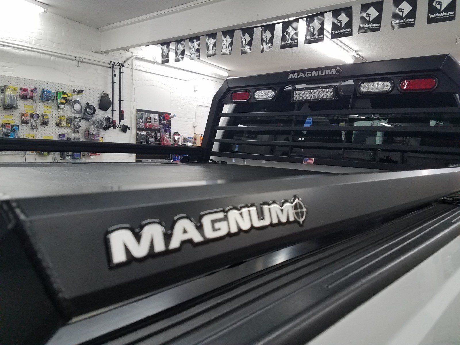 Magnum headache rack side rails