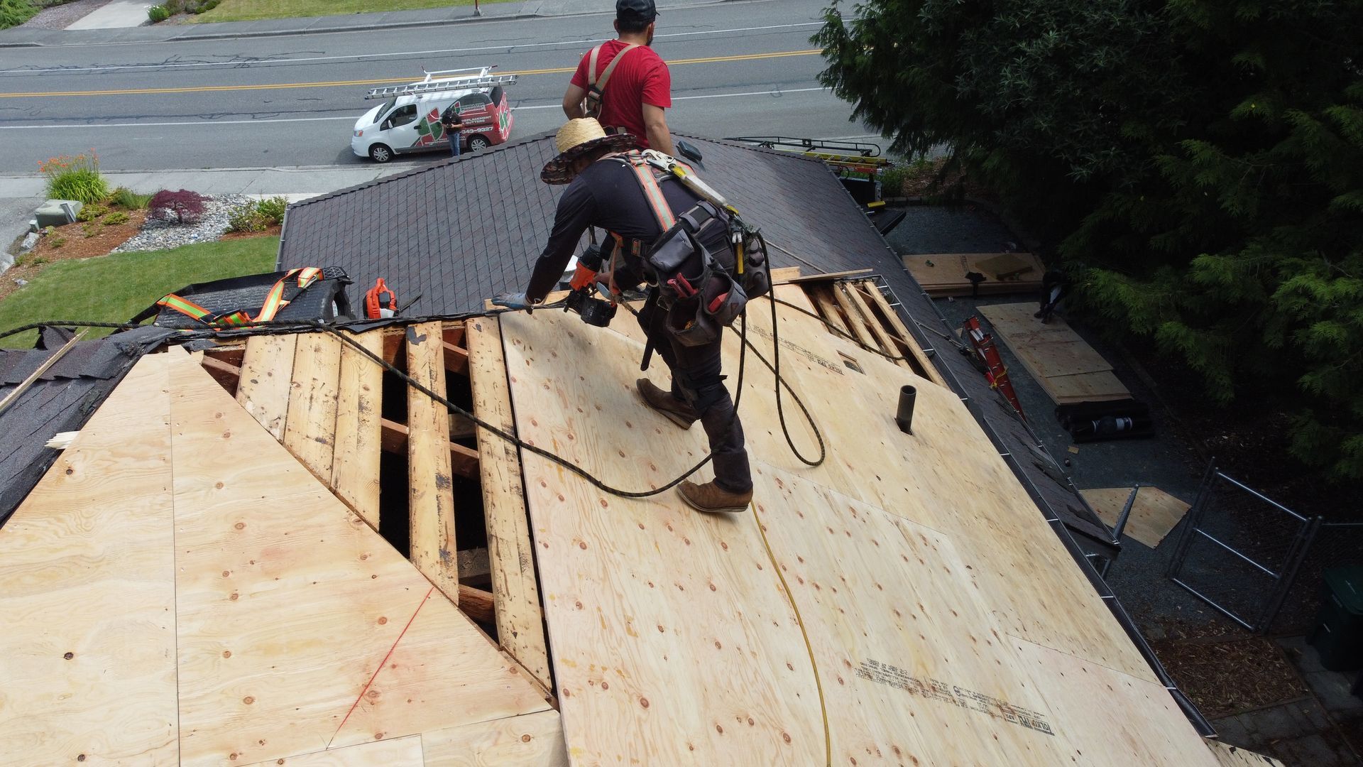 Roof replacement project in Mount Vernon WA by Sierra Top Roofing