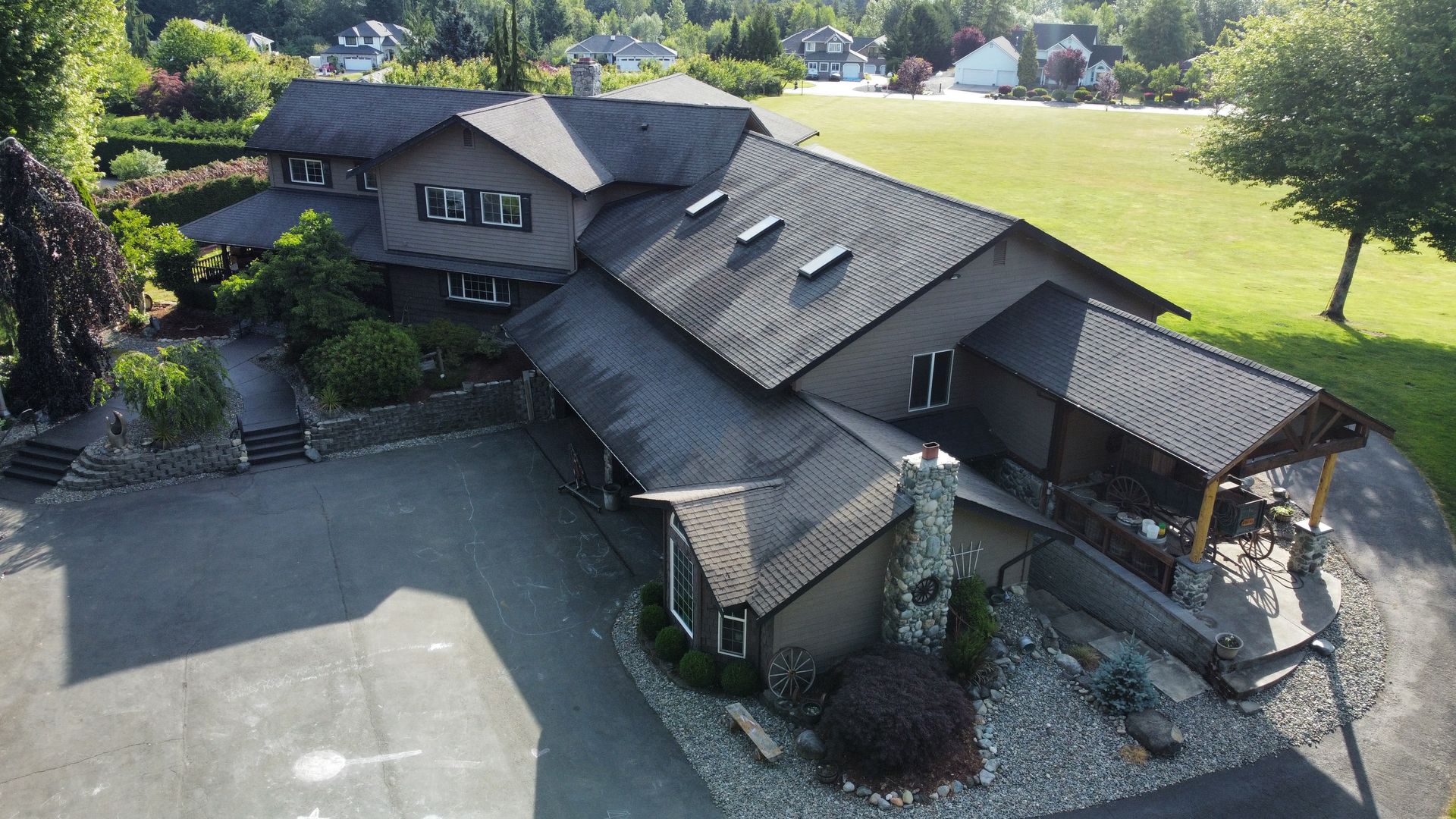 Original roof before complete roof replacement in Lake Stevens WA