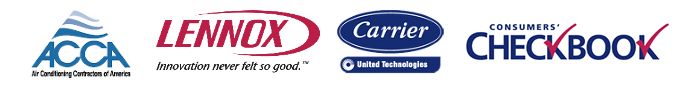 Acca, Lennox, carrier, Checkbook - Logos