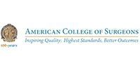 American College of Surgeons logo with a gold emblem and text 