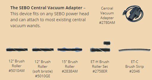 The SEBO Central Vacuum Adapter