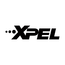 Black XPEL logo with three dots on a white background