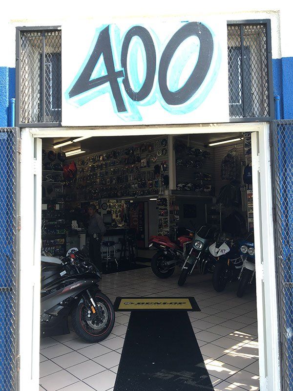 Motorcycle shop
